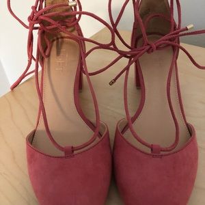 Loft Ankle Tie, Block Heal Shoes - New